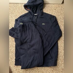 Lacoste Dark Blue Hoodie and Joggers Set